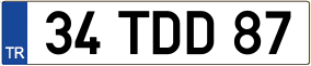 Trailer License Plate